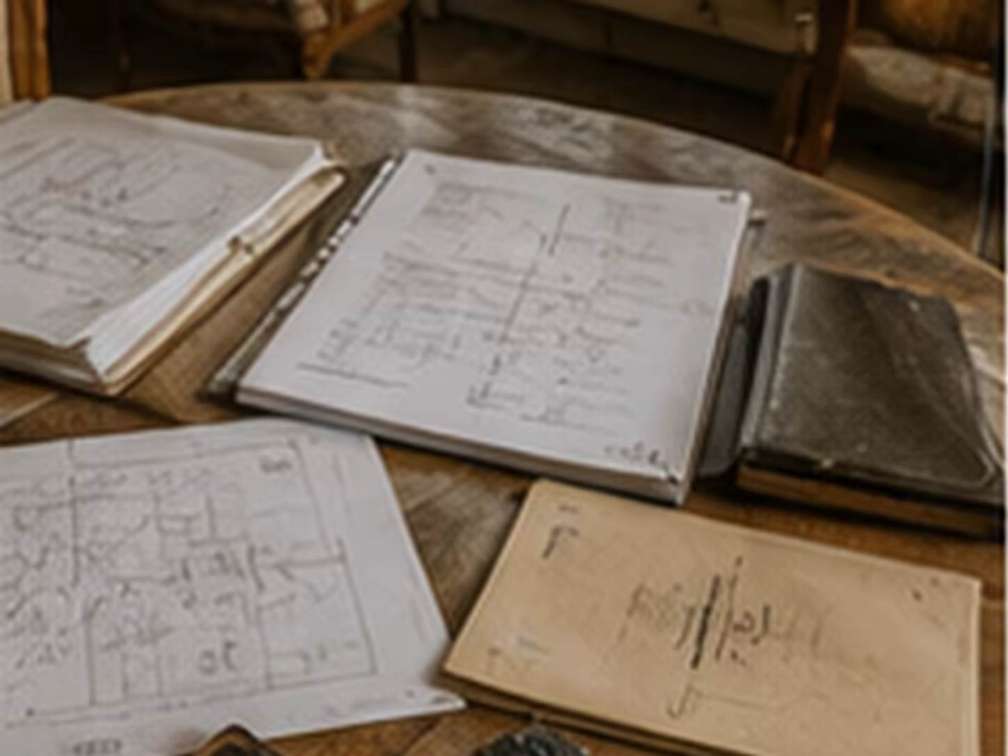 maison ancienne héritée avec dossiers succession plans clés et relevés techniques