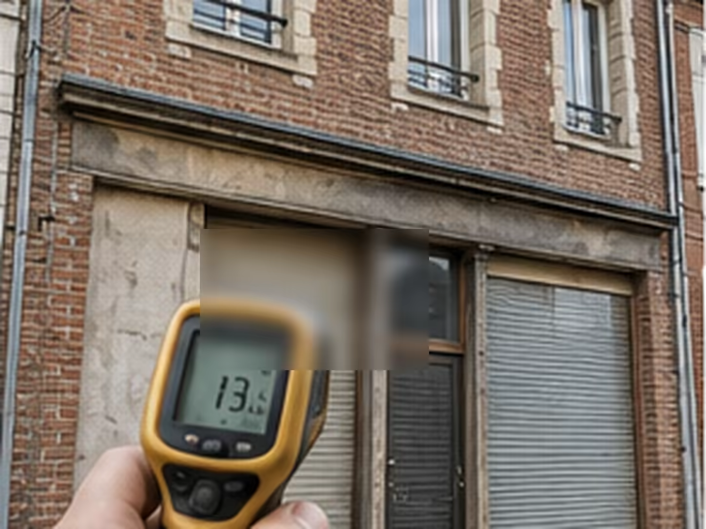 maison de faubourg en brique à Tourcoing contrôlée avant isolation