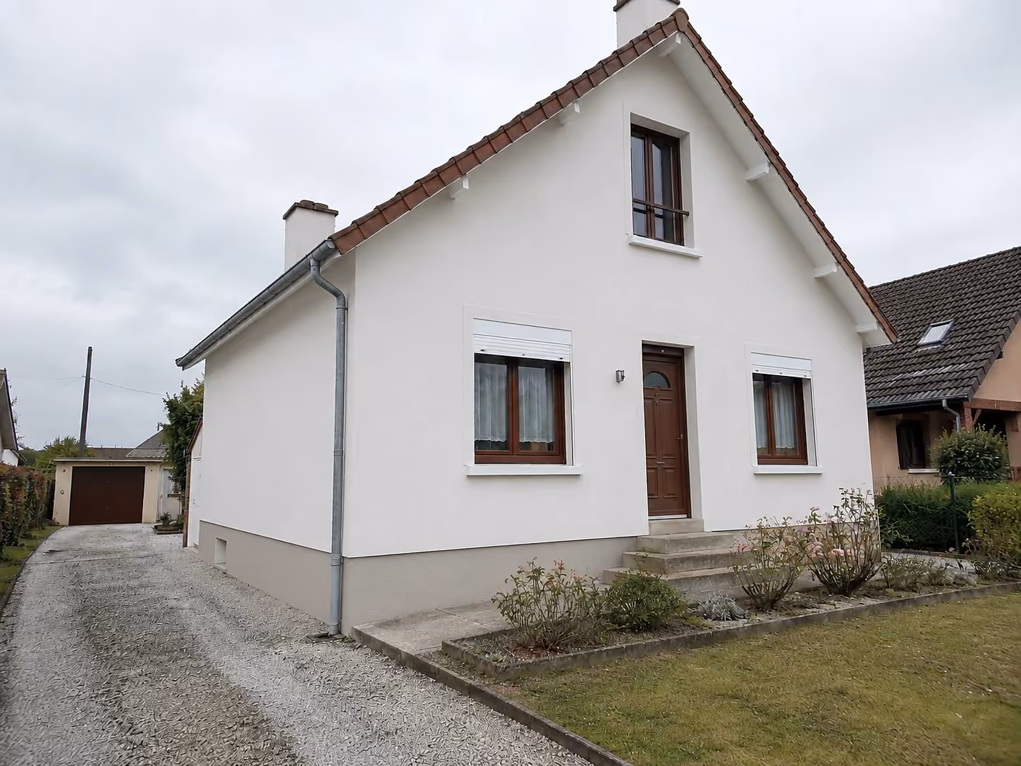 Maison de brique après ravalement de façade
