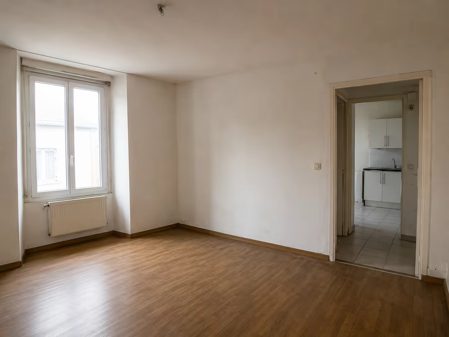 appartement vide contrôlé avant travaux de remise en état locative