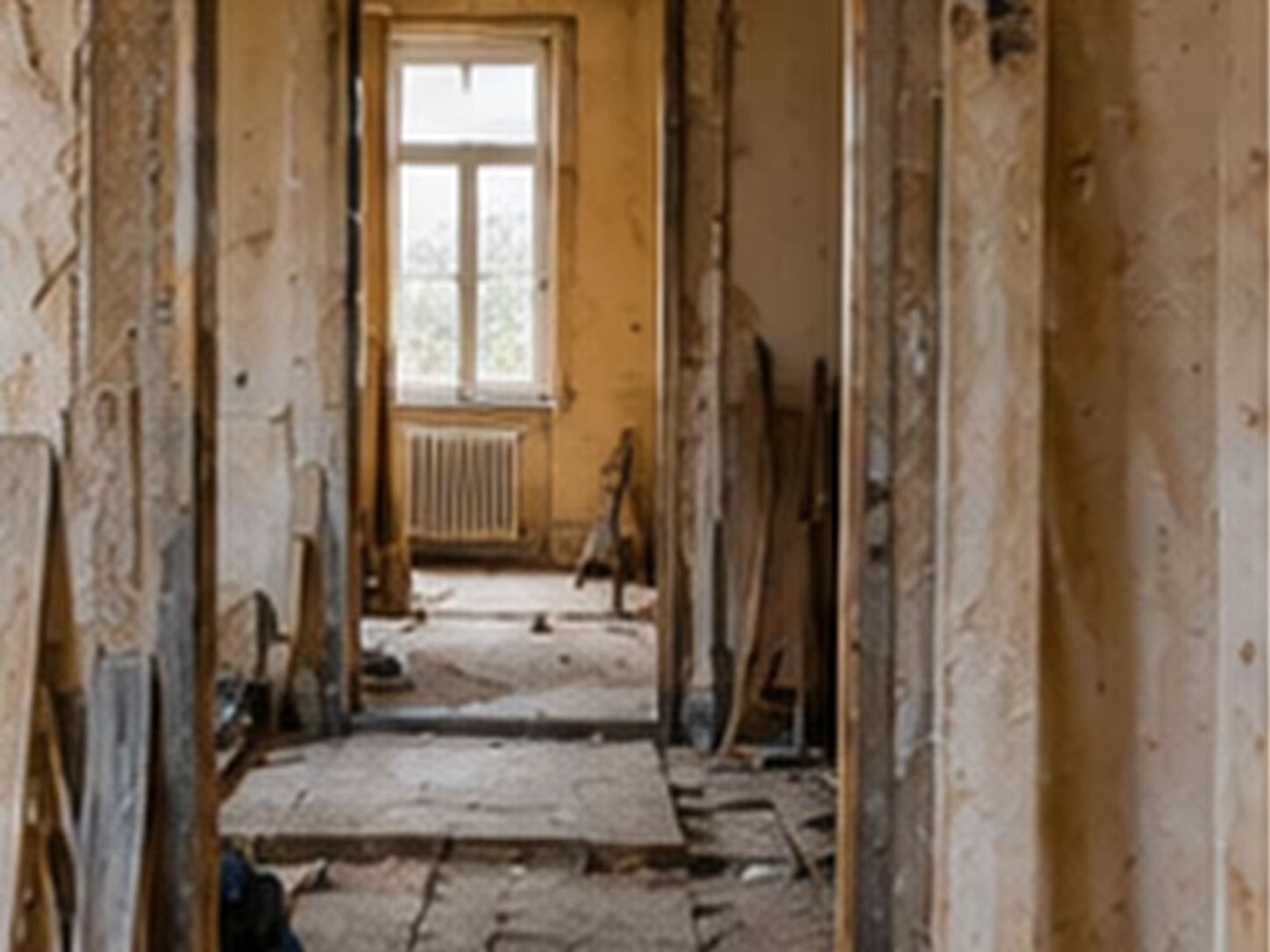 rénovation intérieure complète d’une maison en bande de type coron