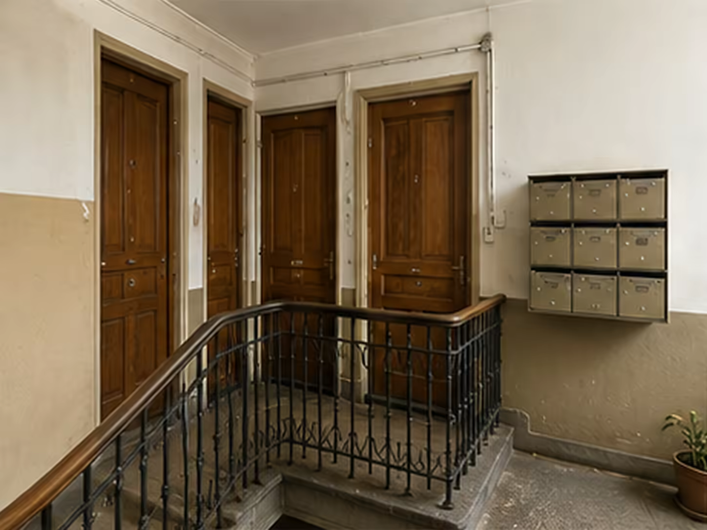 rénovation d’un appartement dans un petit immeuble de rapport occupé